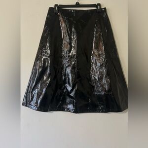 NWT The Collective Faux Leather A-Line Skirt